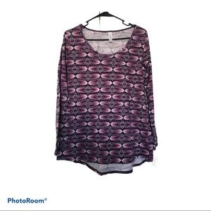 NWT Lularoe Purple Lynnae Long Sleeve Top | Small